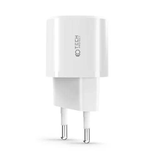 Tech-Protect C20W Mini 2-portos hálózati töltő PD20W/QC3.0 fekete
