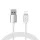 Mágneses kábel Type 1 - USB to Lightning - leválasztható csatlakozóval - Iphone 5/6/7/8/X 1 méter EZÜST (blister csomag)