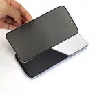 iPhone 15 Plus Privacy kijelzővédő üvegfólia fekete