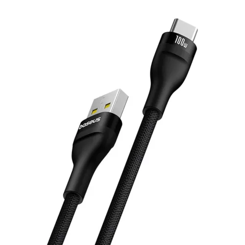 Baseus Flash 2 USB-A - USB-C 100W kábel, 2m (fekete)