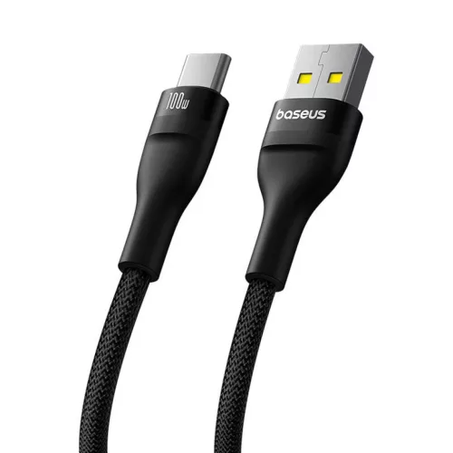 Baseus Flash 2 USB-A - USB-C 100W kábel, 2m (fekete)