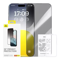   Baseus Diamond privacy edzett üvegfólia iPhone 15 Pro üvegfólia