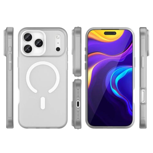iPhone 17 Pro Max matt fehér Magnetic Abrasive tok