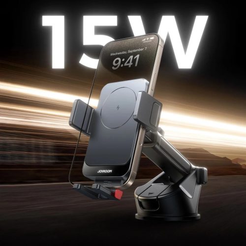 Joyroom JR-ZS241S autós tartó vezeték nélküli töltővel műszerfalra - fekete