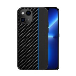   Xiaomi Redmi Note 10 / Note 10S Tel Protect Carbon Tok Fekte / Kék Csík