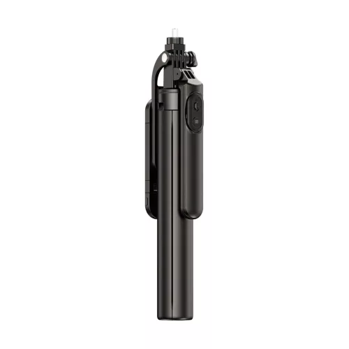 Selfie stick WH181D-Y1S 1.75m aluminum alloy telescopic tripod with dual lamp and phone holder - black