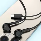 Dudao X3C In-Ear Vezetékes USB-C Fülhallgató 1.2m - Fekete