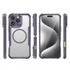 Leading Series MagSafe Szilikon Tok iPhone 16 Pro-ra - Lila tok