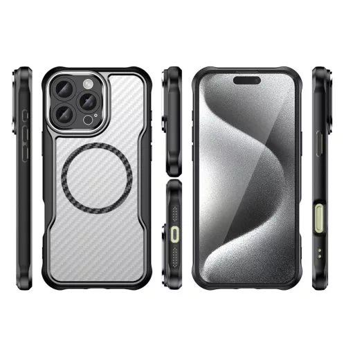 Leading Series MagSafe Szilikon tok iPhone 16 Pro - Fekete