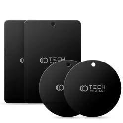   Tech-Protect MetalPlate mágneses lapok autós tartókhoz - fekete (4 db)