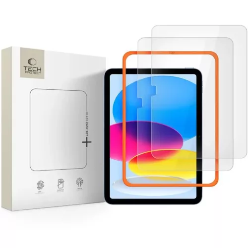 Edzett Üveg Tech-protect Easy Set+ 2-csomag iPad 10.9” 10 / 2022 / 11” 11 / 2025 Átlátszó üvegfólia