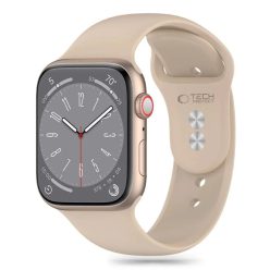   Tech-Protect Silicone szíj Apple Watch 4 / 5 / 6 / 7 / 8 / 9 / 10 / 11 / SE (38 / 40 / 41 mm) - Barna