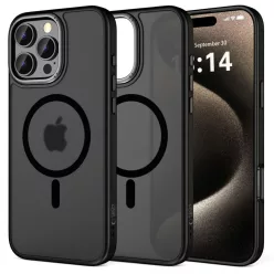   Tech-protect Magedge Magsafe Iphone 16 Pro Matt Fekete/fémszürke Tok