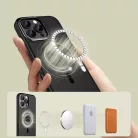Tech-protect Magedge Magsafe Iphone 16 Pro Matt Fekete/fémszürke Tok