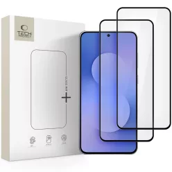   Samsung Galaxy S25 FE üvegfólia Tech-protect Glass Fit+ 2-csomag Fekete