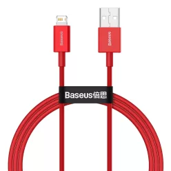   Baseus Superior USB - Lightning kábel 2.4A 1m piros (CALYS-A09)