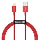 Baseus Superior USB - Lightning kábel 2.4A 1m piros (CALYS-A09)