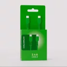 COLORUM kábel USB-C - Lightning 1,8m 2,4A CK12-CL-04 zöld
