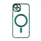 Színes króm mágneses tok iPhone 16 Pro 6,3" zöld