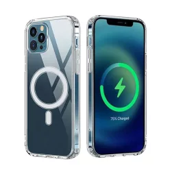   Anti Shock 1,5 mm Mag tok iPhone 16 Pro 6,3" átlátszó nagy lyuk