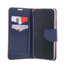 Fancy fliptok iPhone 16 Pro 6,3" piros-kék tok
