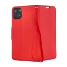 Fancy fliptok iPhone 16 Pro 6,3" piros-kék tok