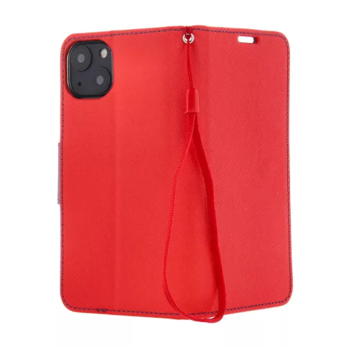 Fancy fliptok iPhone 16 Pro 6,3" piros-kék tok