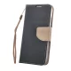 Fancy fliptok iPhone 16 Pro 6,3" fekete-arany tok