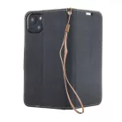 Fancy fliptok iPhone 16 Pro 6,3" fekete-arany tok