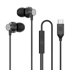 Forever vezetékes fülhallgató EP-02 USB-C fekete