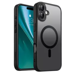 Etteri Matt Mágneses tok iPhone 16 6,1"-hoz fekete tok