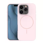 Szilikon Vékony Mag tok iPhone 16 Pro 6,3"-hoz világos rózsaszín
