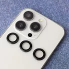 iPhone 17 Pro Max Fekete kerettel lencsevédő üveg üvegfólia