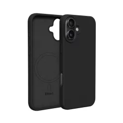 iPhone 17 Pro Max Etteri szilikon Mag tok fekete