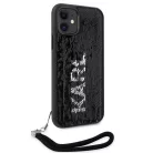 iPhone 11 Karl Lagerfeld Sequins Reversible tok fekete/ezüst (KLHCN61PSQRKS)