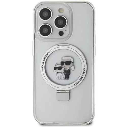 Karl Lagerfeld Ring Stand Karl&Choupette MagSafe tok iPhone 13 Pro Max - fehér