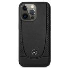 Mercedes MEHCP15XARMBK iPhone 15 Pro Max 6.7" fekete/fekete keménytok bőr Urban tok