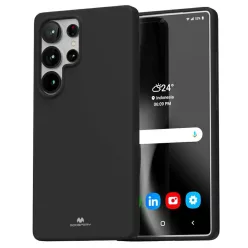 Samsung Galaxy S25 Ultra fekete Mercury Soft tok