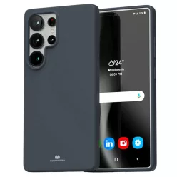 Samsung Galaxy S25 Ultra éjféli kék Mercury Soft tok