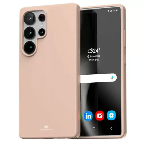 Samsung Galaxy S25 Ultra Mercury Soft pink homok tok