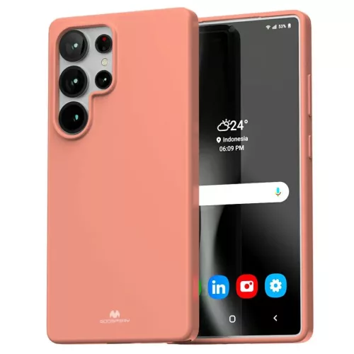 Samsung Galaxy S25 Ultra rózsaszín Mercury Soft tok