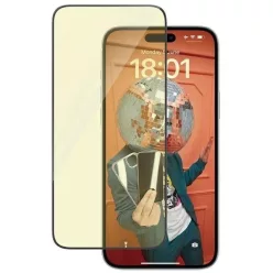   PanzerGlass Ultra-Wide Fit Edzett Üvegfólia csillogás- és kékfényszűrővel, pozicionálóval iPhone 15 Plus-hoz