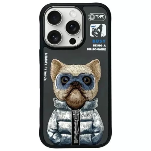 Nimmy Cool&Cute 2.0 Kutyás tok iPhone 16 Pro - Fekete