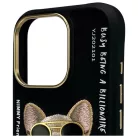 Nimmy Glasses Cool Dog iPhone 16 Pro tok - Fekete