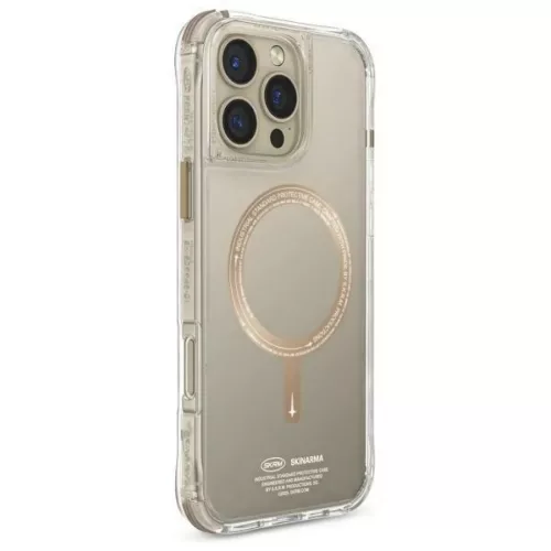 Skinarma Saido iPhone 16 Pro 6.3" mágneses töltést támogató tok pezsgő