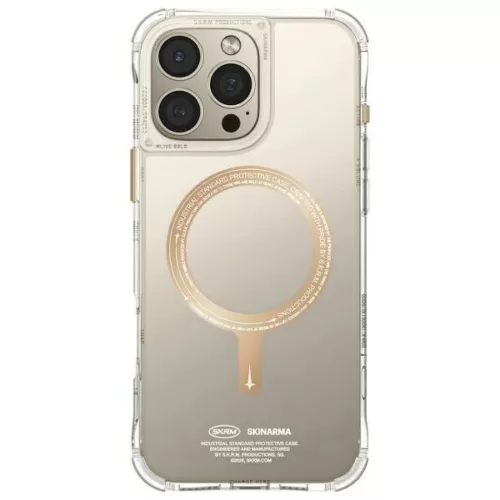 Skinarma Saido iPhone 16 Pro 6.3" mágneses töltést támogató tok pezsgő