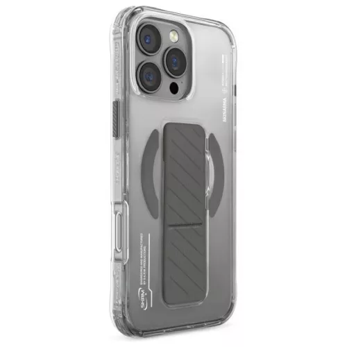 Skinarma Axon iPhone 16 Pro 6.3" Mágneses Töltés + Állvány tok titán