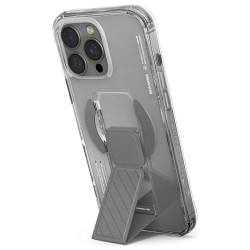 Skinarma Axon iPhone 16 Pro 6.3" Mágneses Töltés + Állvány tok titán