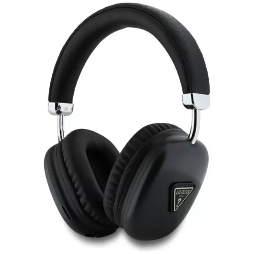 Guess Bluetooth 5.3 Metallic Triangle Logo fekete fejhallgató