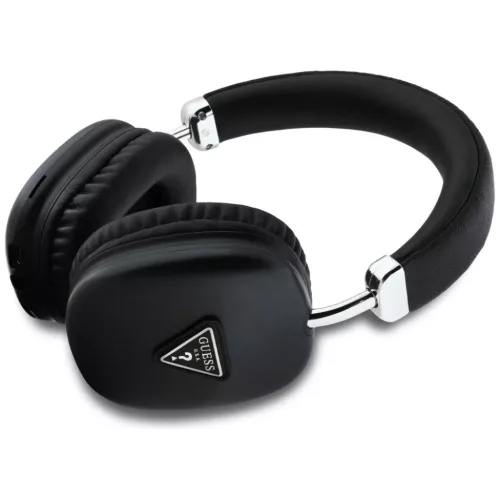 Guess Bluetooth 5.3 Metallic Triangle Logo fekete fejhallgató